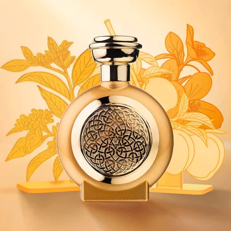 Clear glass and a gilt accent