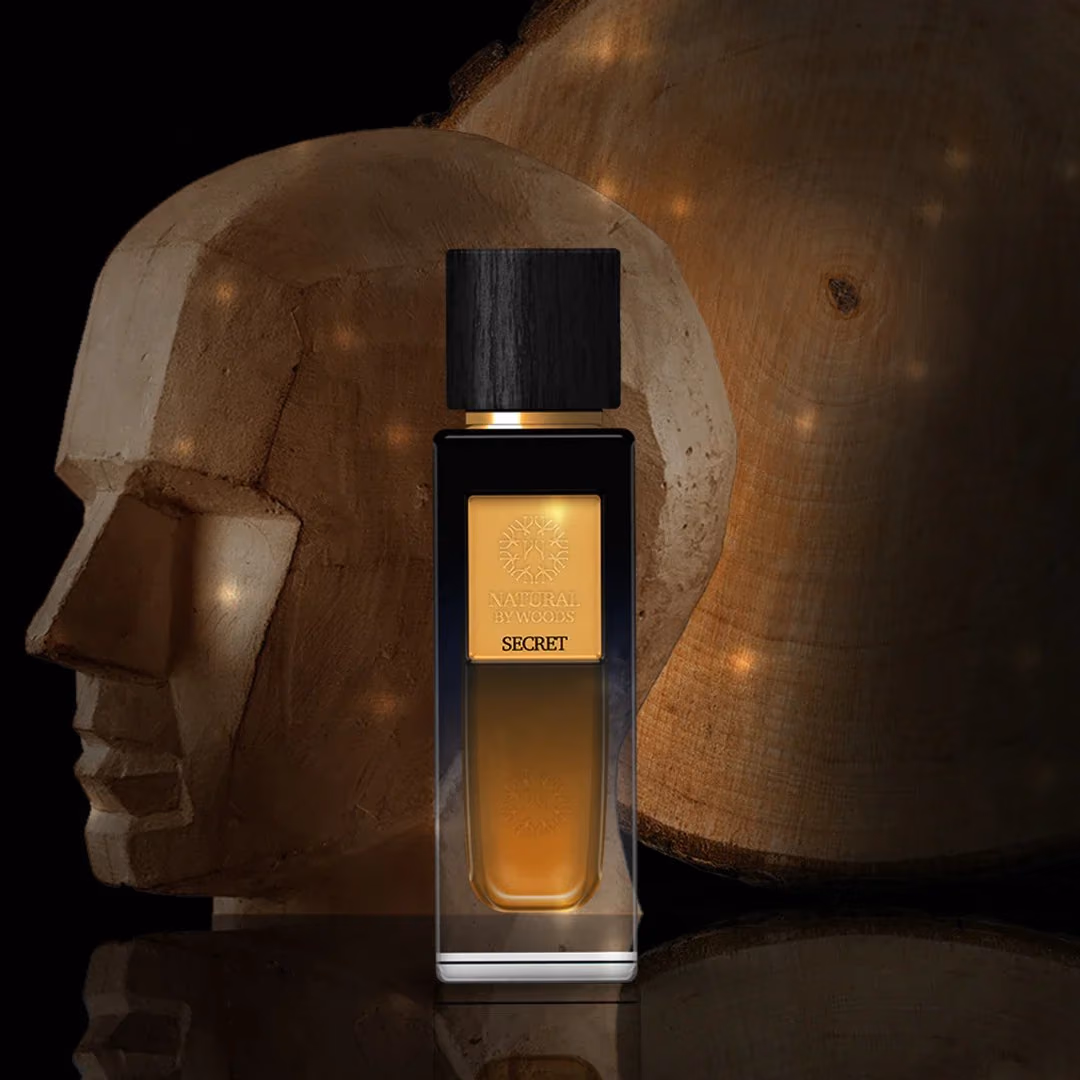 A dark bottle under soft light