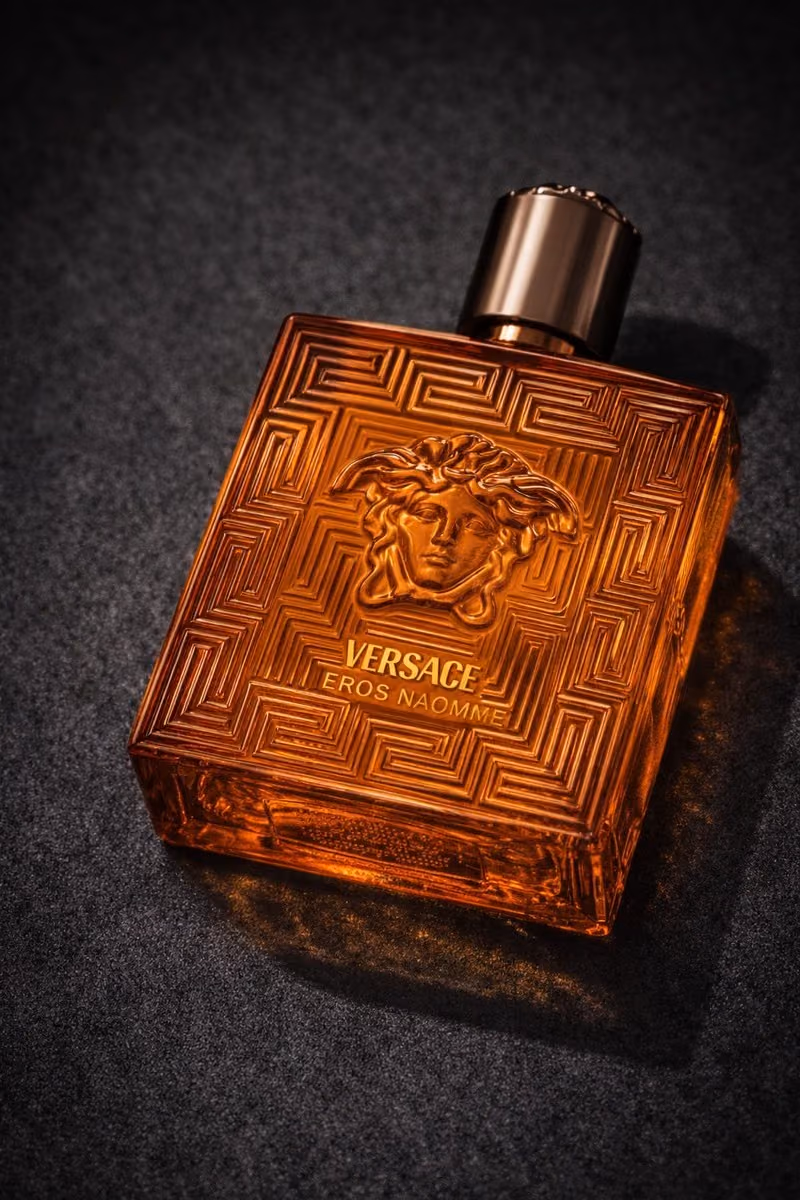 A dark bottle under soft light